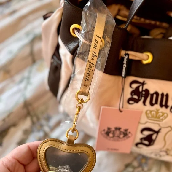 Juicy Couture Brown and Pink Daydreamer Tote Shoulder Bag - Picture 4 of 16